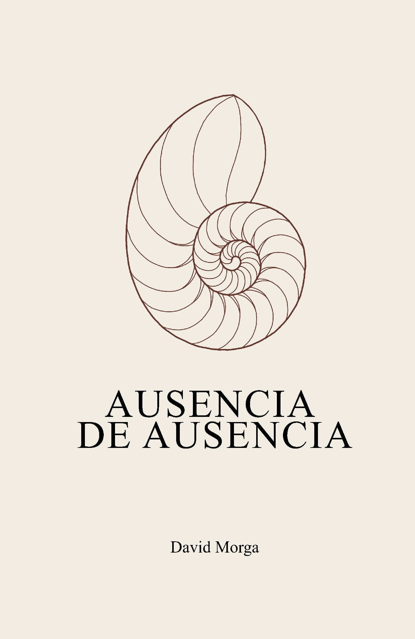 Portada original de Ausencia de ausencia, de David Morga
